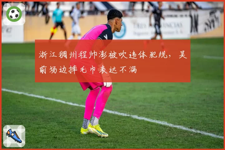 浙江稠州程帅澎被吹违体犯规,吴前场边摔毛巾表达不满